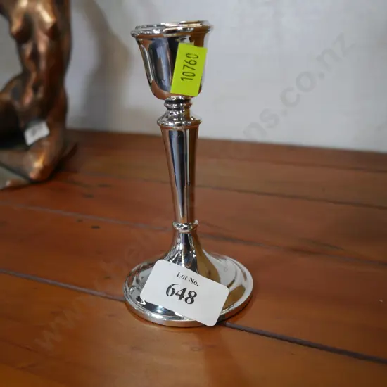 Sterling silver candle stick holder