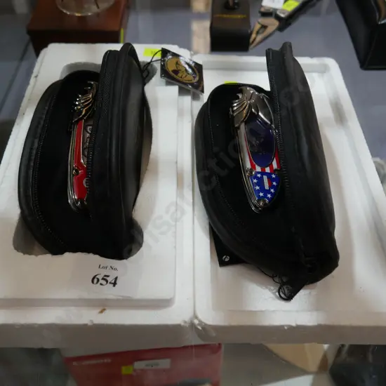 2 Harley Davidson pocket knives