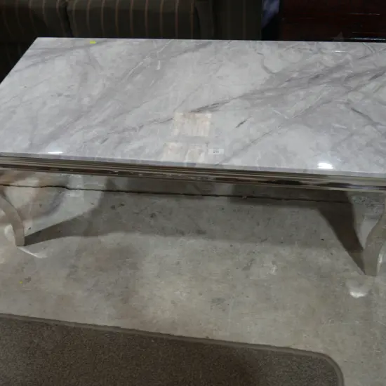 Marble top coffee table