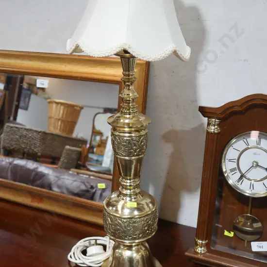 Brass table lamp