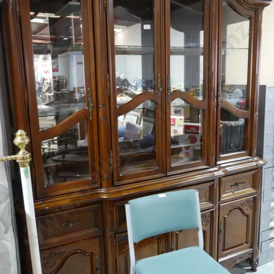 Large glazed top sideboard