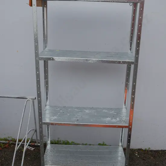4 tier metal shelving unit