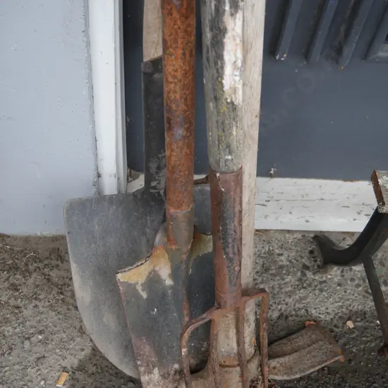 Assortment of garden tools