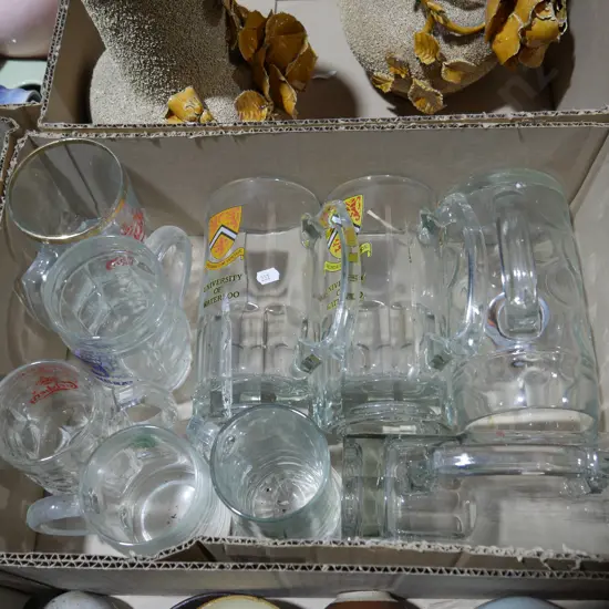 Advertising glass beer mugs