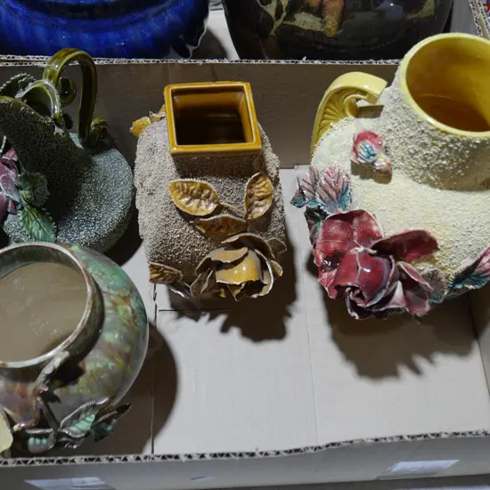 Colonial pottery vases