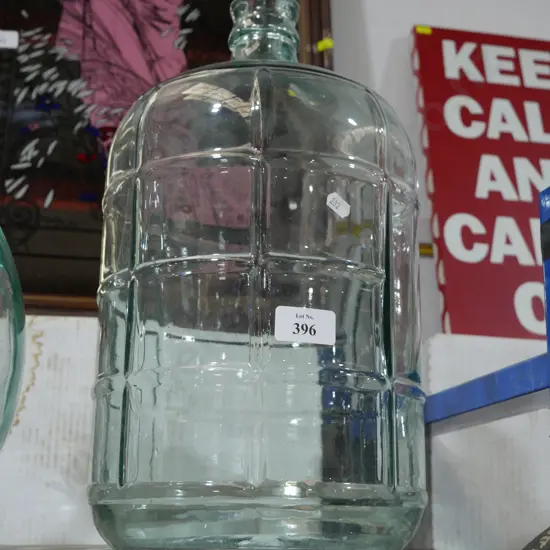 Glass water jug