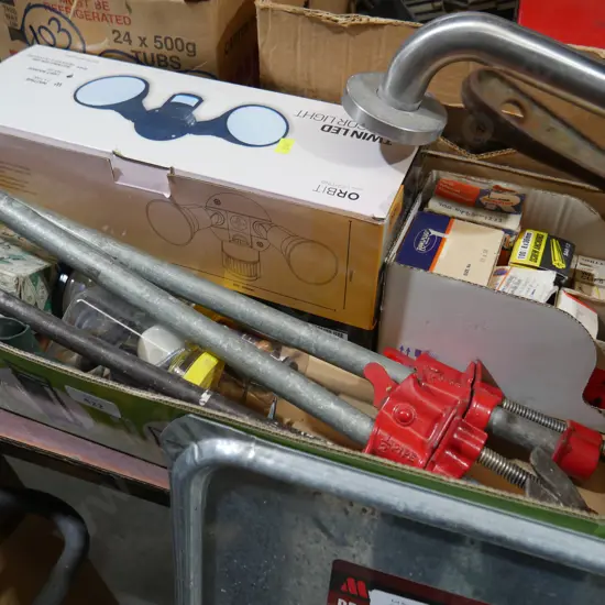 Sensor lights, clamps etc