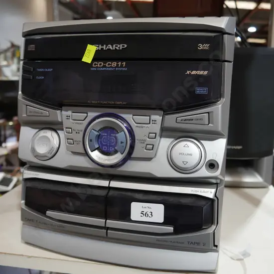 Sharp stereo & speakers.