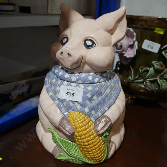 Pig lolly jar