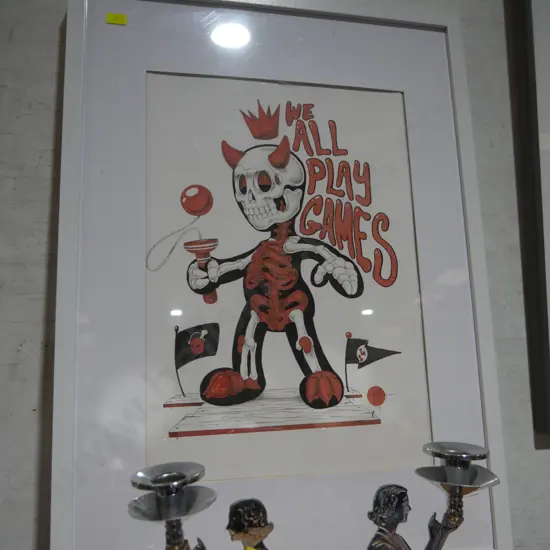 Framed artwork signed Buckett