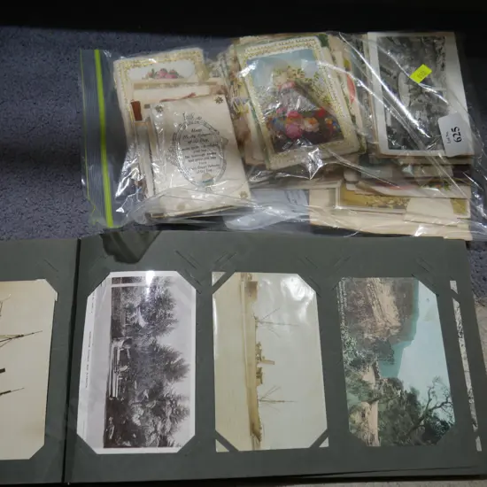 Postcard album and lose postcards