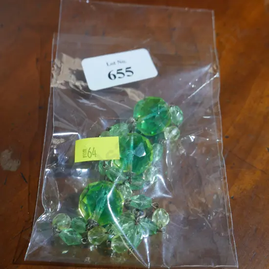 Uranium glass necklace