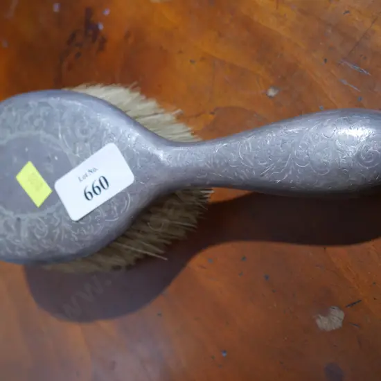 Sterling silver hairbrush