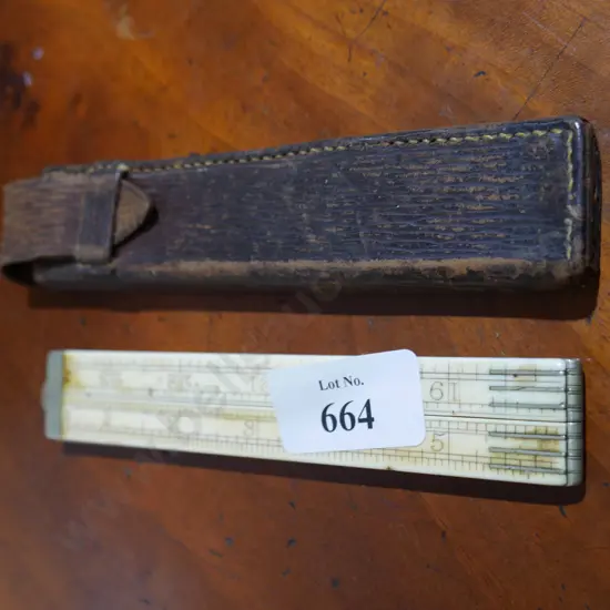 Ivory 2 foot rule in case