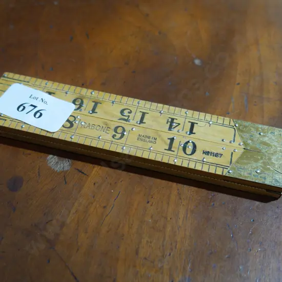 Boxwood 2 foot rule with braille