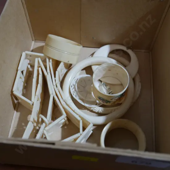 Ivory and bone jewellery etc