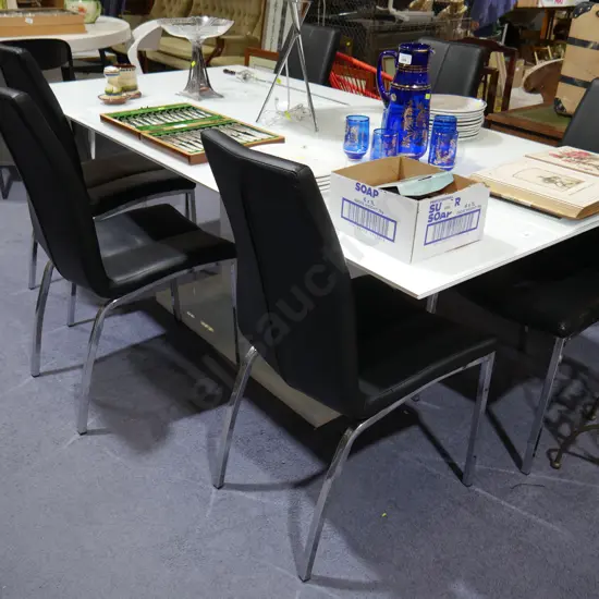 Dining table and 6 chairs