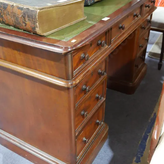 Leather top desk