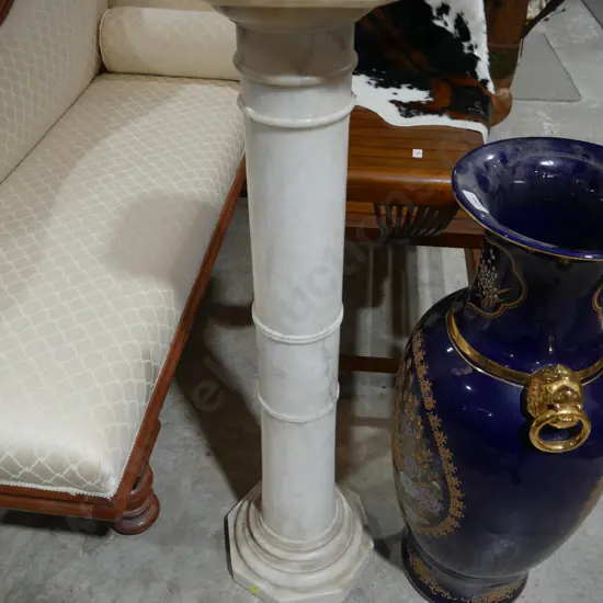 Marble pedestal