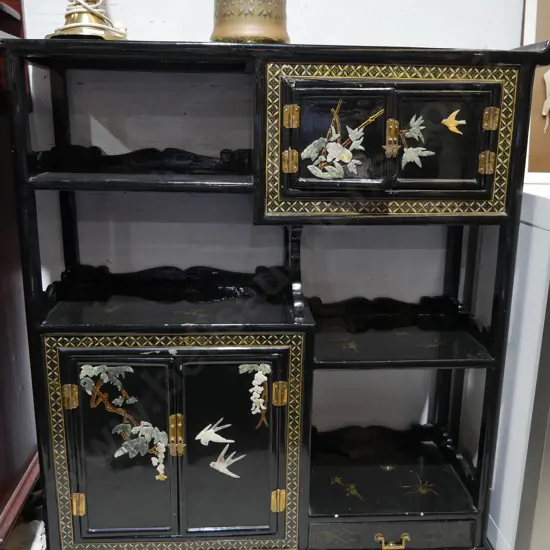 Oriental bookcase cabinet
