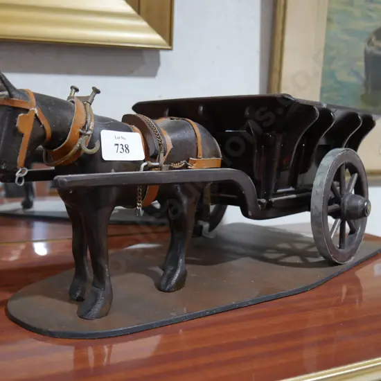 Wooden horse and cart