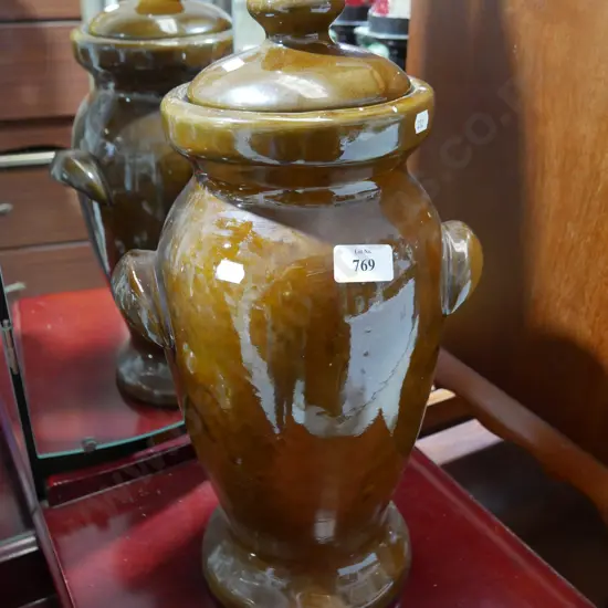 Ben Har potteries lidded urn