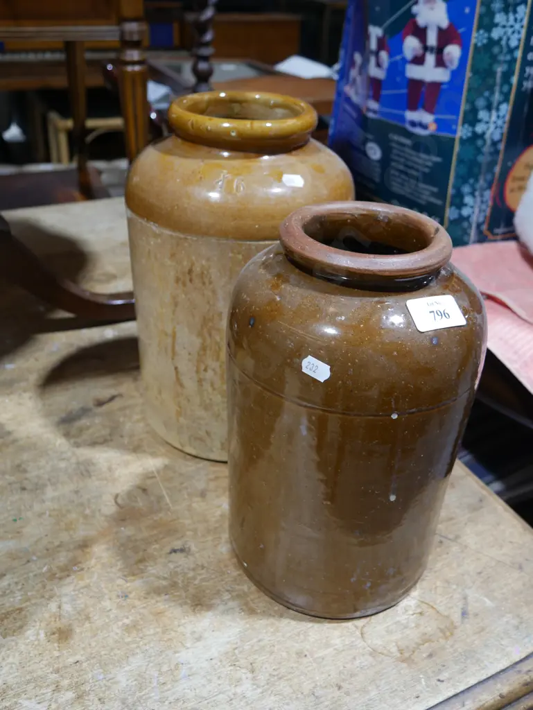 2 wide mouth crocks Image 1++