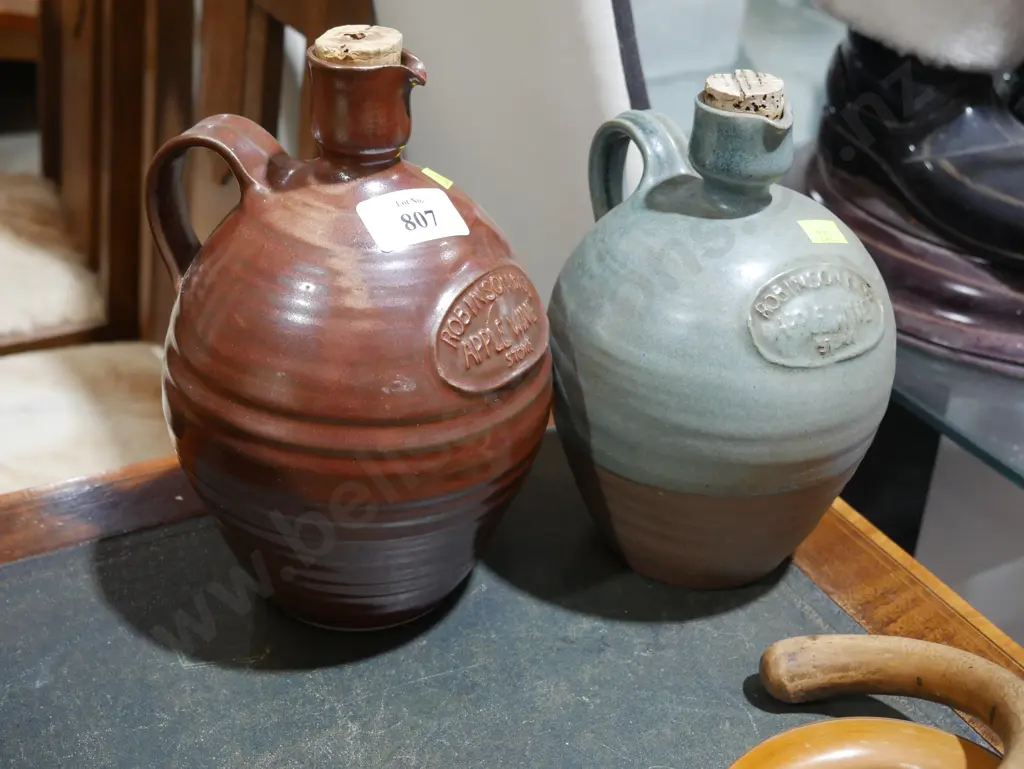 2 Robinson Bros Stoke stoneware pots Image 1++