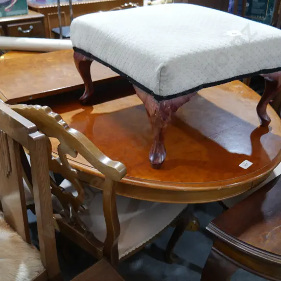 Oval dining table & 6 chairs