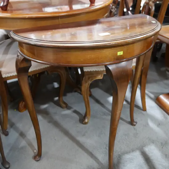 Half round hall table