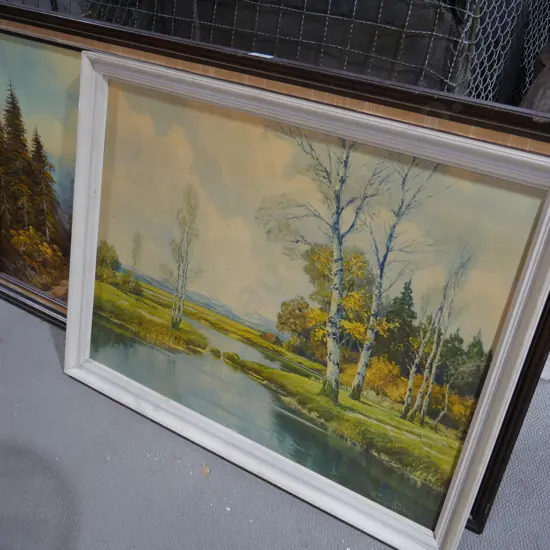 2 landscape artworks