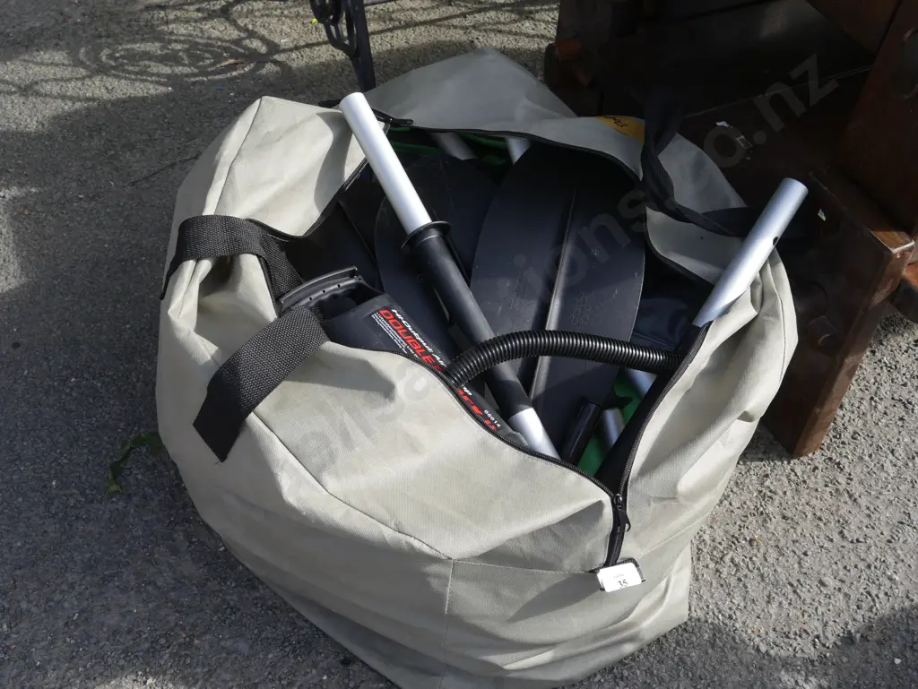 Inflatable boat and paddles Image 1++