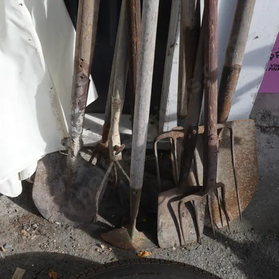 Assorted garden tools