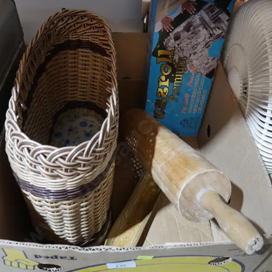 Rolling pin, basket etc