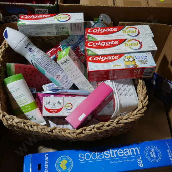 Box of toiletries