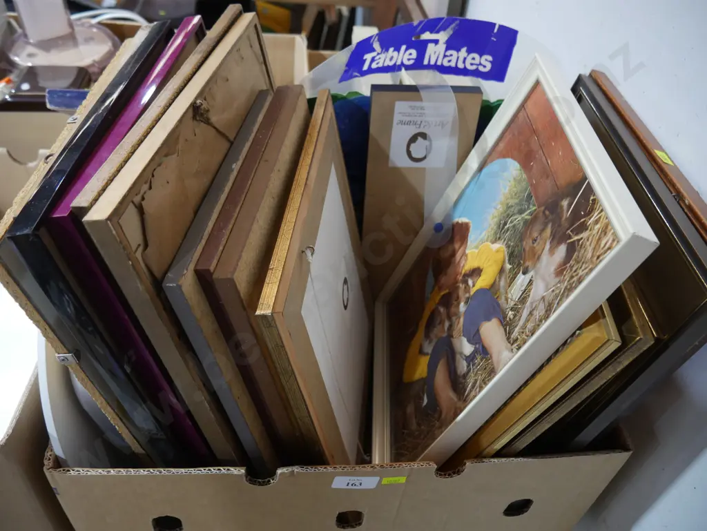 Box of frames etc Image 1++