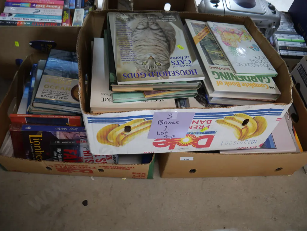 Three boxes of books Image 1++