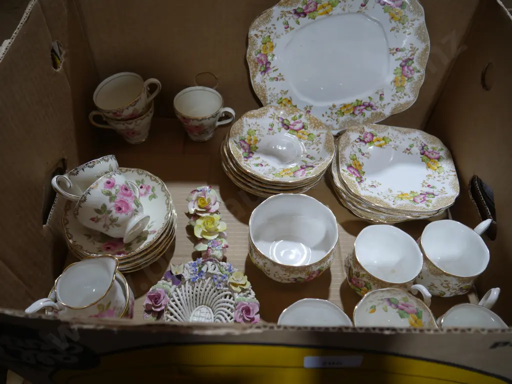Box of Royal Albert china etc Image 1++