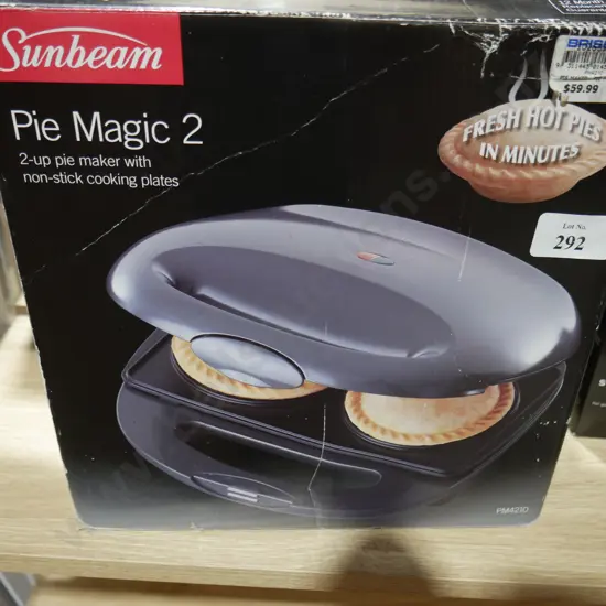 Pie machine and jewellery cleaner