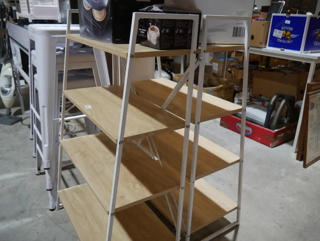 Two ladder shelf units Image 1++