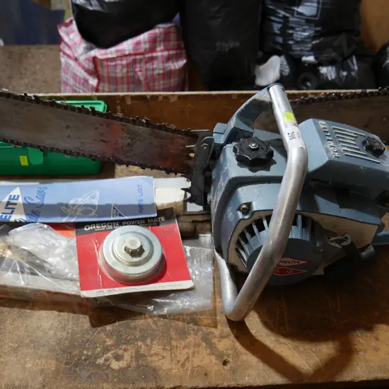 Homelite chainsaw and bits