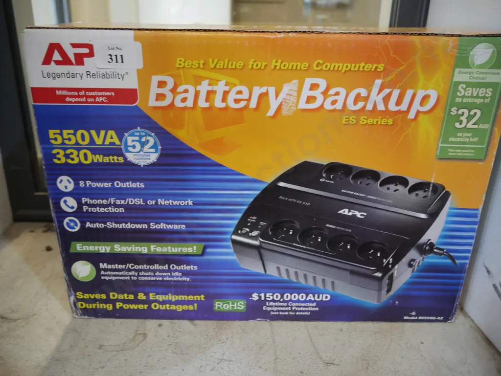 Battery backup surge protection power outlet Image 1++