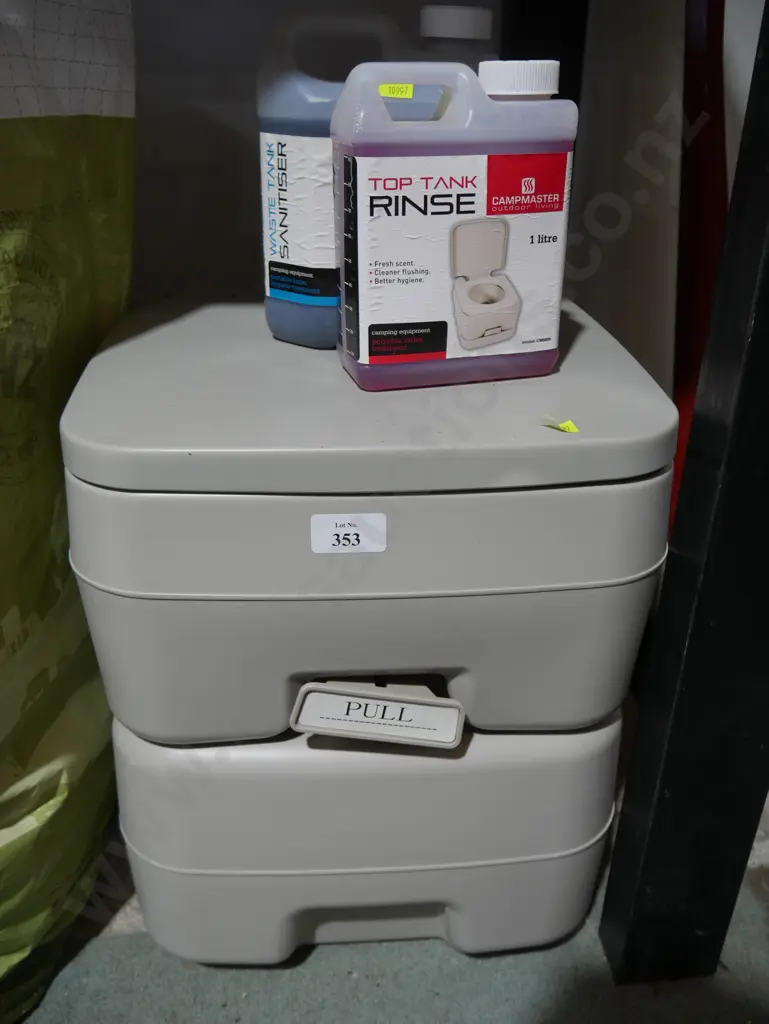 Portable toilet and liquids Image 1++