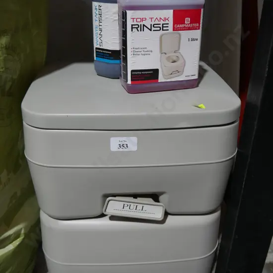 Portable toilet and liquids