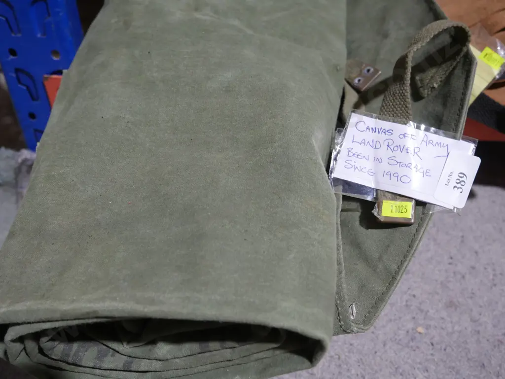 Canvas off army Land Rover Image 1++