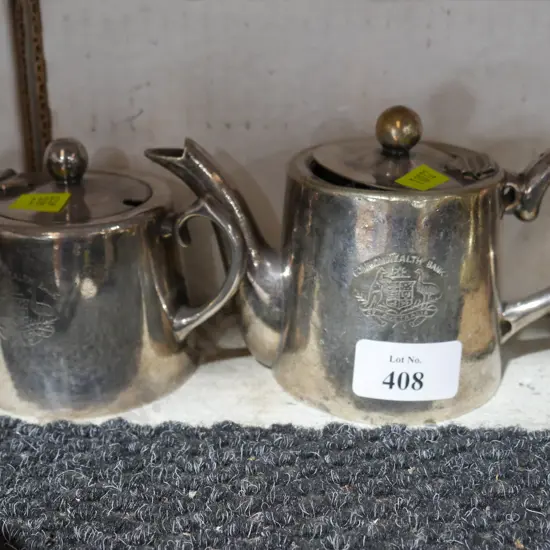 Commonwealth bank of Australia teapot and sugar pot