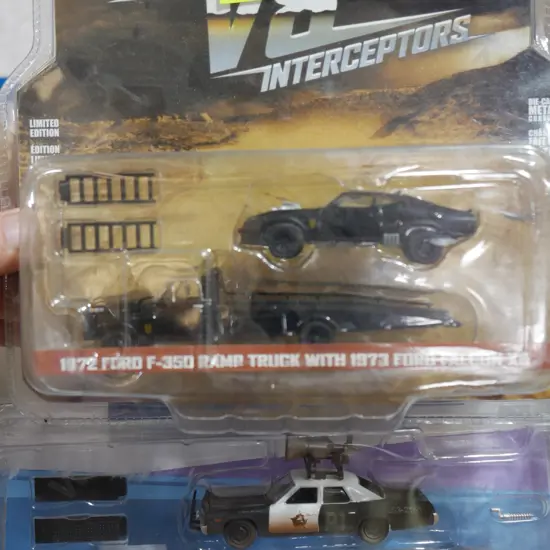 The Blues Brothers and last of the V8 interceptors model cars