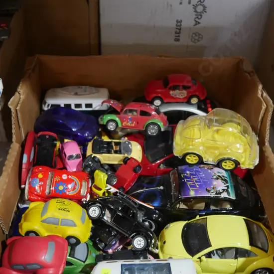 Assorted toy cars