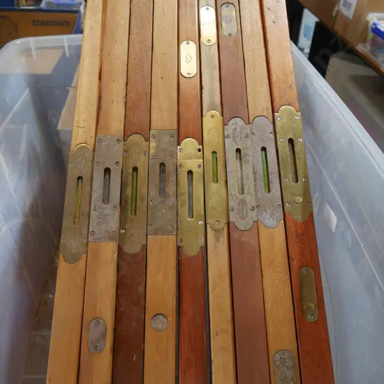 Vintage wooden levels