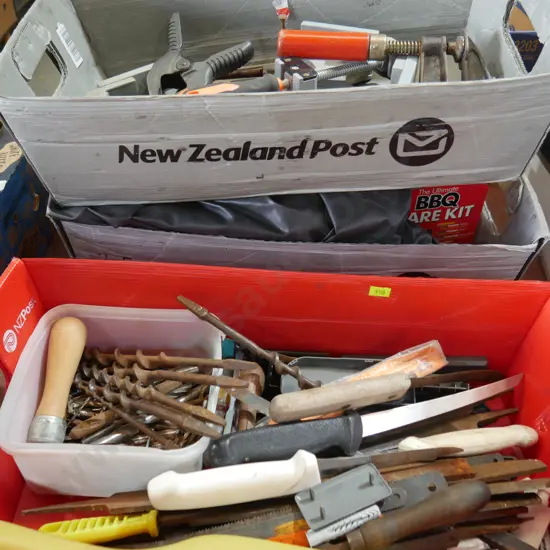 Knives, drill bits etc